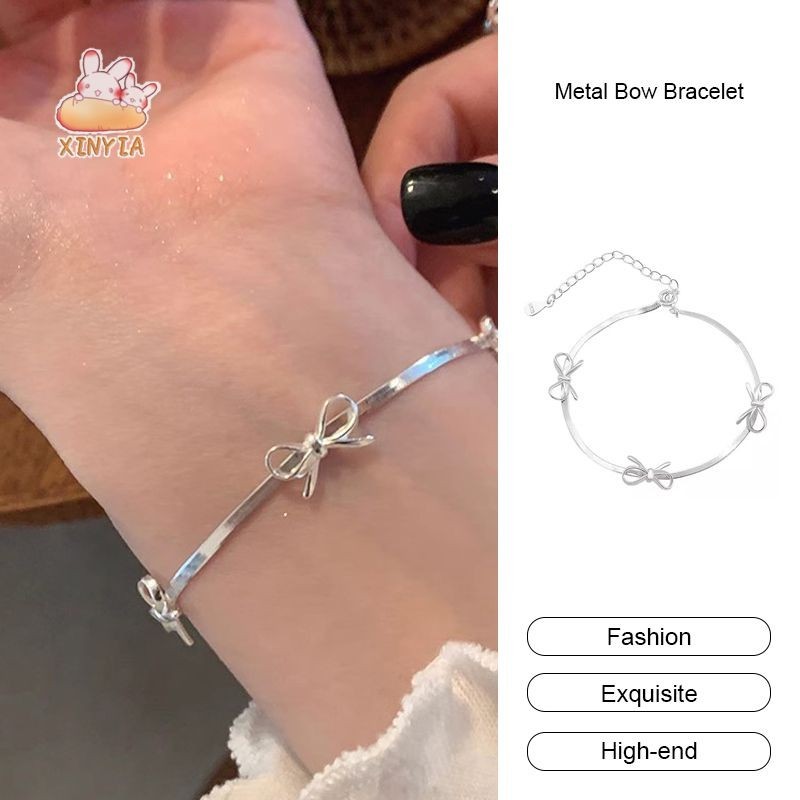 จ.ร.ม.พ.ศ.-โลหะโบว์สร้อยข้อมือสาวอินเย็นสไตล์สร้อยข้อมือoriginal Niche Best Friendสร้อยข้อมือXINYIA.TH