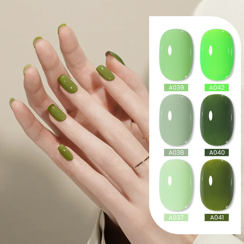 Ur SUGAR 15ML ยาทาเล็บเจล ติดทนนาน สีเขียว Soak Off UV Nail Art Gel 60 สี – โปรปัง
