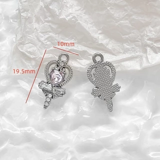 หวานเย็นโลหะผสมกามเทพรักหกมังสตาร์เชอร์รี่จี้ diy แฮนด์เมดเครื่องประดับสร้อยข้อมือสร้อยคออุปกรณ์ลูกปัด