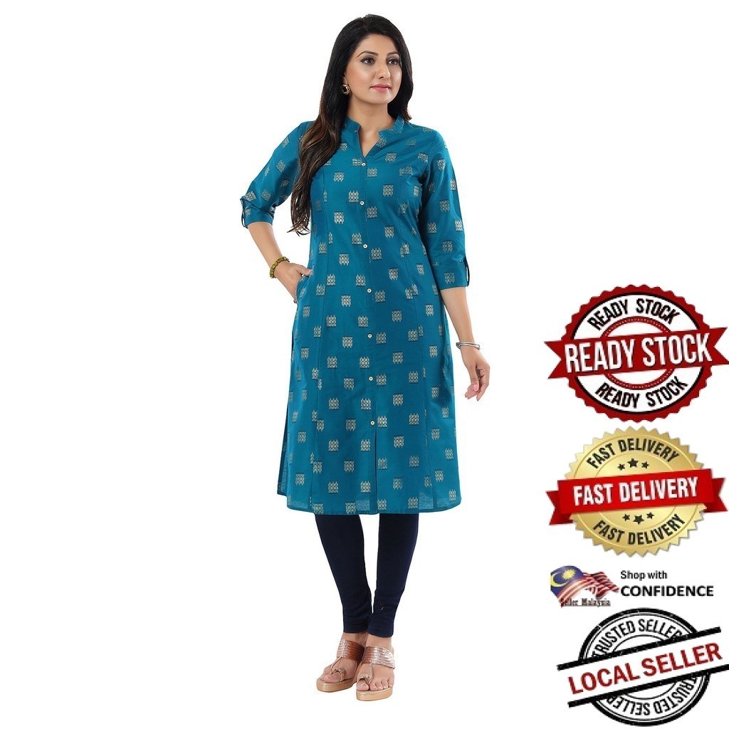 Kurti ผู้หญิงอินเดียออกแบบใหม่ kurti ชุด kurti plus size kurti มุสลิม kurti ชุดพร้อมกางเกง UD353MMSC