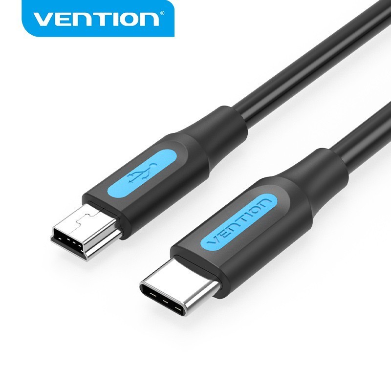 Vention สายเคเบิล USB C เป็น Mini B สําหรับโทรศัพท์ แล็ปท็อป Carmera DV เครื่องบันทึกในรถยนต์ Mini B เป็น Type C