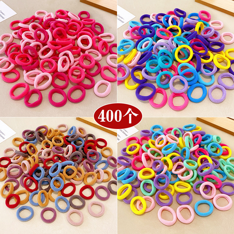 300 ชิ้นที่มีสีสัน โดปามีน ผมผูกสไตล์เกาหลียืดหยุ่นผมหางม้าอุปกรณ์ผม