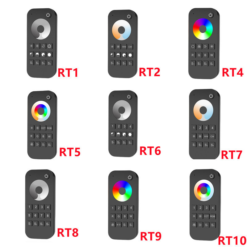 Skydance RF รีโมทคอนโทรล RT1 RT2 RT4 RT5 RT6 RT7 RT8 RT9 RT10 RGB + CCT Touch 1 4 8 โซนรีโมท Dimmer