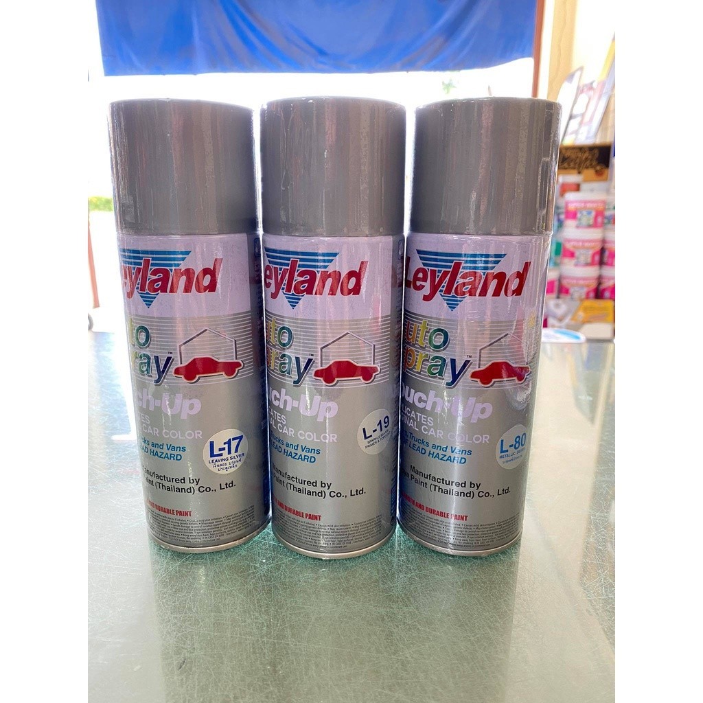 สีสเปรย์ สีสเปรย์ บรอนซ์เงิน บรอนซ์ประกาย บรอนซ์เกล็ด L17 L19 L80 เลย์แลนด์ Leyland Spray