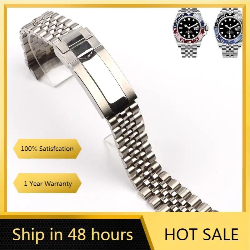 Lg สําหรับ Rolex Sub GMT Yacht Daytona 20 มม.21 มม.สายนาฬิกาสร้อยข้อมือหรูหรา Mod อะไหล่เปลี่ยน Jubilee อุปกรณ์ข้อมือ