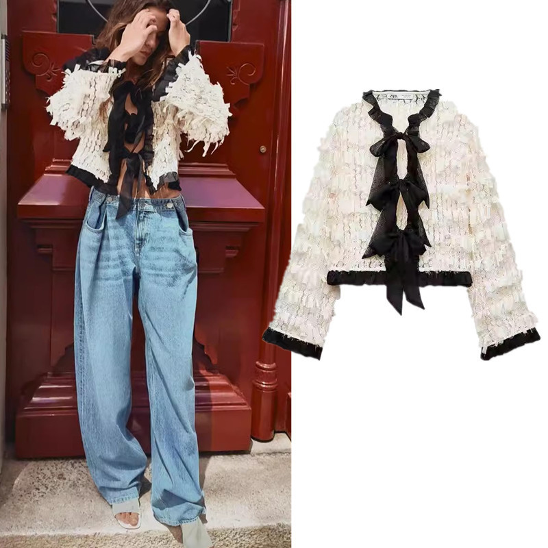Zara สินค้าใหม่ เสื้อแจ็คเก็ตพู่ 3920155 070