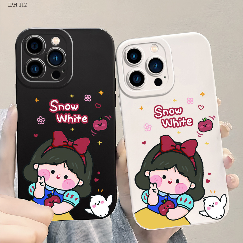 IPhone 16 15 14 13 12 11 8 7 X XS XR SE Plus Pro Max 2020 2022 เข้ากันได้ เคสไอโฟน Cartoon Snow White เคส เคสโทรศัพท์