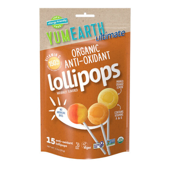 YumEarth Organic Antioxidant Lollipops | อมยิ้มออร์แกนิกต้านอนุมูลอิสระ