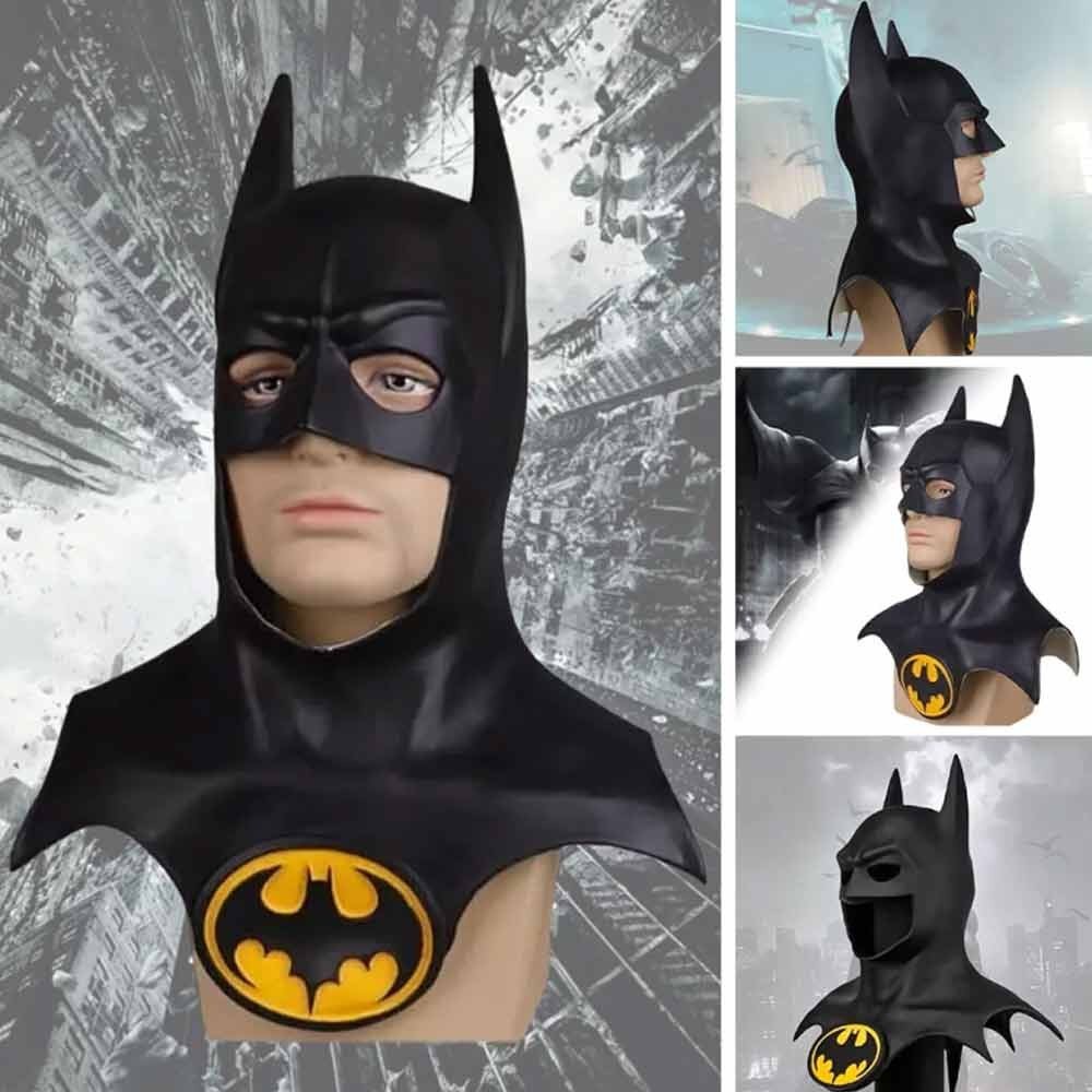 Batman Adults mask Costume outfit Fancy Dress party cosplay mens latex theme