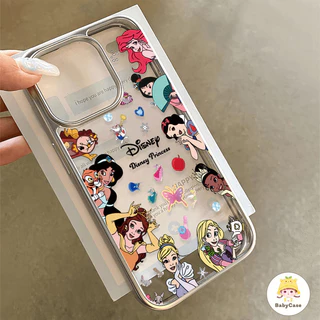 คอลเลคชั่นเจ้าหญิงแสนสวยผีเสื้อชวน สร้อยข้อมือกรอบไฟฟ้า เคสIPhone 11 16 13 15 12 14 Pro Max 7 8 15 Plus X XS XR MAX SE