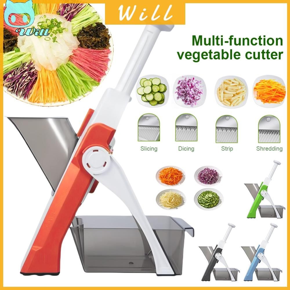 ปลอดภัยเครื่องตัดผักปรับสับผัก Shredder Dicer เครื่องมือห้องครัว