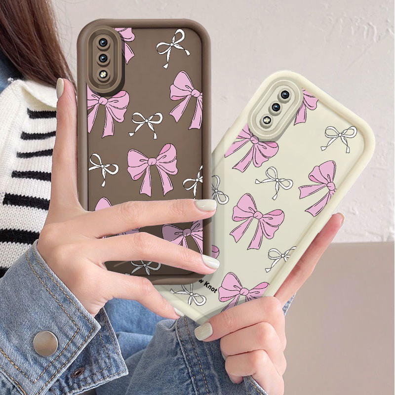 เคสโทรศัพท์สําหรับ Samsung Galaxy A02 M02 A02S M02S A03 Core A04 A04E M04 A05 A05S A7 A10 M10 A10S A11 M11 A12 A13 04S Anti-fall สีชมพู Angel Design