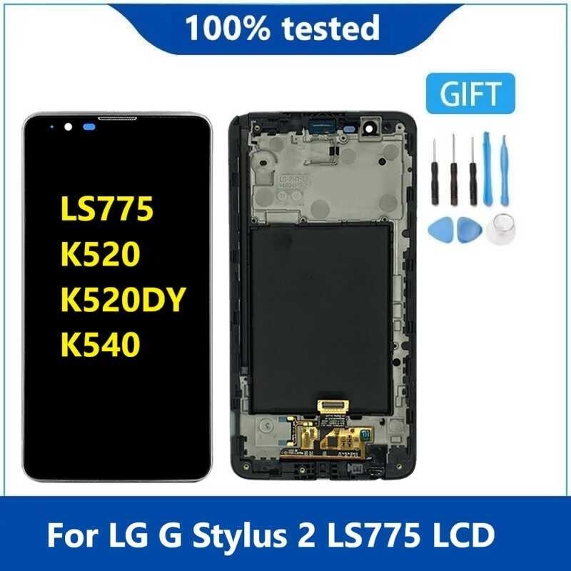 Origina For LG G Stylus 2 LS775 K520 K520DY K540 Black LCD Display Touch Screen Sensor Digitizer A