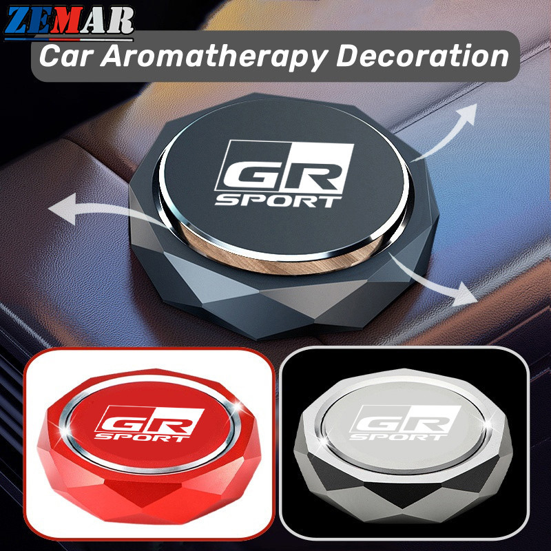 Toyota GR Sport เครื่องหอมปรับอากาศรถยนต์ น้ำหอมรถยนต์ ของตกแต่งรถยนต์ภายในรถยนต์ เครื่องประดับ กลิ่นหอม for Toyota Prius Fortuner Corolla Cross CHR Camry Wish Vios Veloz Estima Sienta Yaris Ativ Altis Hilux Revo bZ4X Hiace