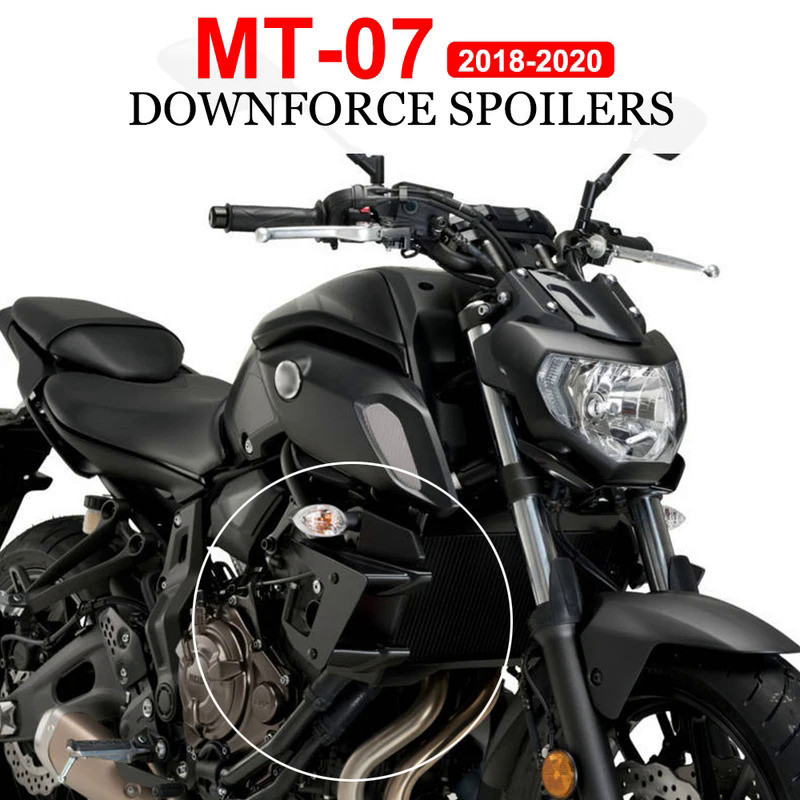 OTI MT-07 2020ชิ้นส่วนรถจักรยานยนต์ด้านข้าง Downforce Naked สปอยเลอร์คงที่ Winglet Fairing ปีกสำหรับ