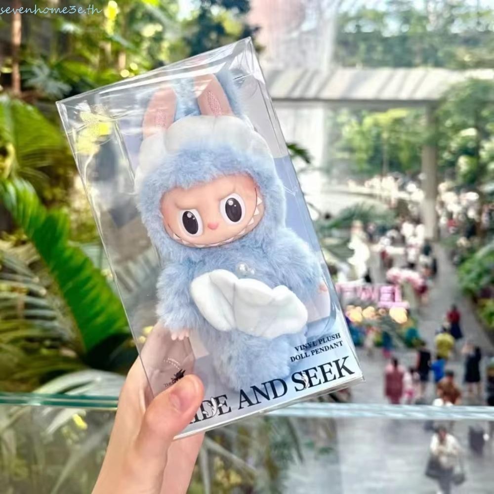 Sevenhome3e Merlion ตุ๊กตา Mermaid Labubu, จี้ตุ๊กตามินิลาบู, น่ารักตลกนุ่มสิงคโปร์จํากัดคู่รักเด็ก