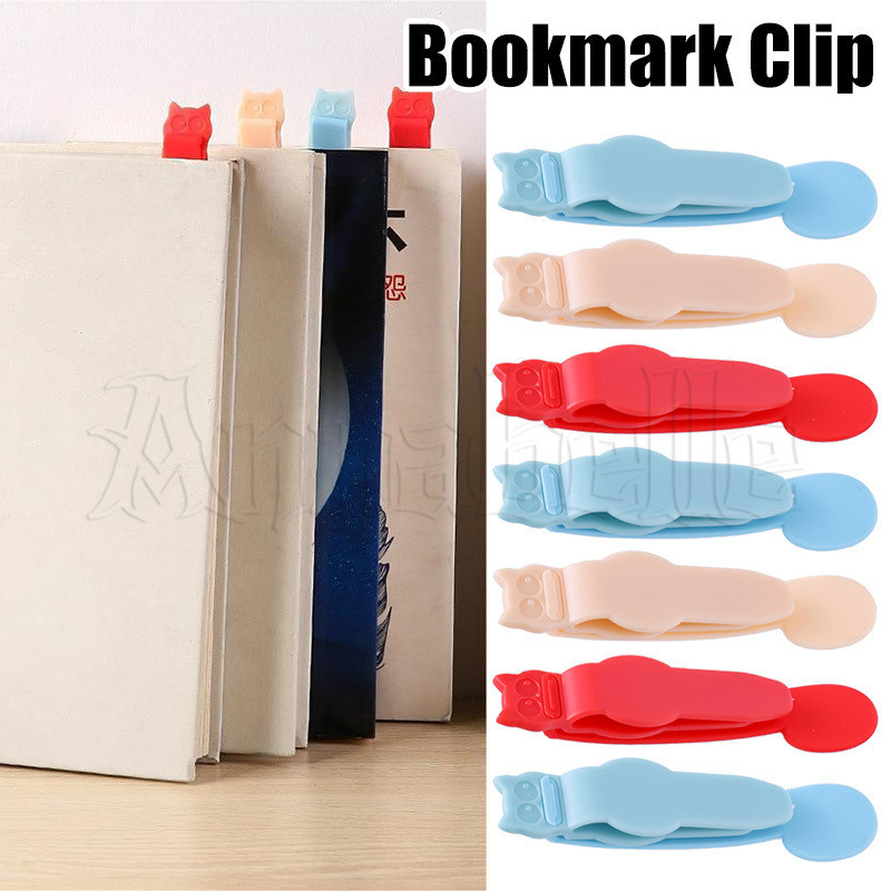 1/2/3ชิ้นซิลิโคนแมวที่คั่นคลิป-นักเรียนเครื่องเขียน-หน้าโน๊ตบุ๊ค ง นอกจากนี้ -ที่คั่นหัวเข็มขัด-โรงเรียนอุปกรณ์สํานักงานสําหรับอ่าน,จดบันทึก-สีหน