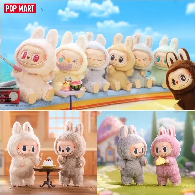 【ของแท้\จัดส่งทันที】 POP MART LABUBU The Monster Exciting Macaron,labubu macaron popmart684