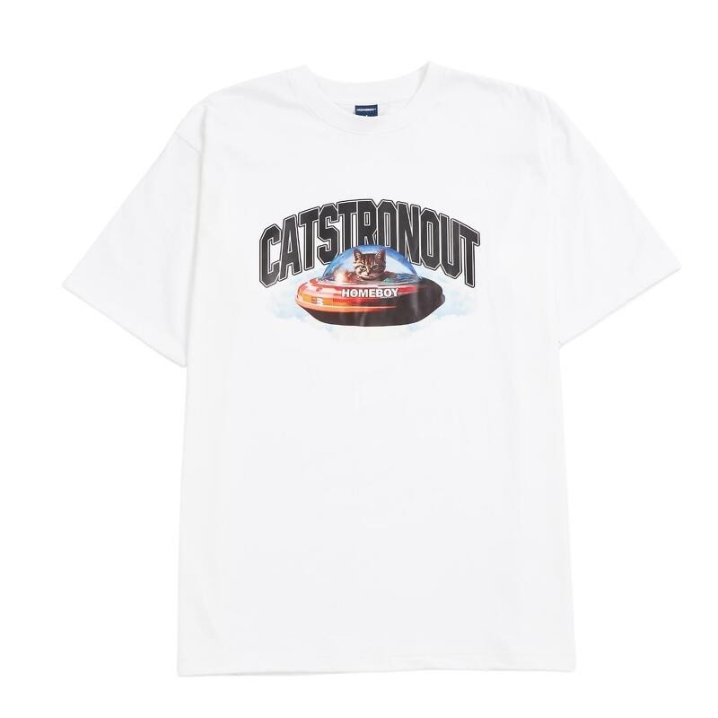 [เสื้อยืด]HOMEBOY เสื้อยืดผู้ชายลาย CATSTRONOU[พร้อมส่ง]