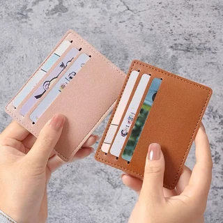 shiny girl กระเป๋าใส่บัตร Card holder ซองใส่นามบัตร กระเป๋าใส่นามบัตร มี 4ช่อง แบบบาง หลากสี มีกระเป๋าเล็กๆใส่ของได้