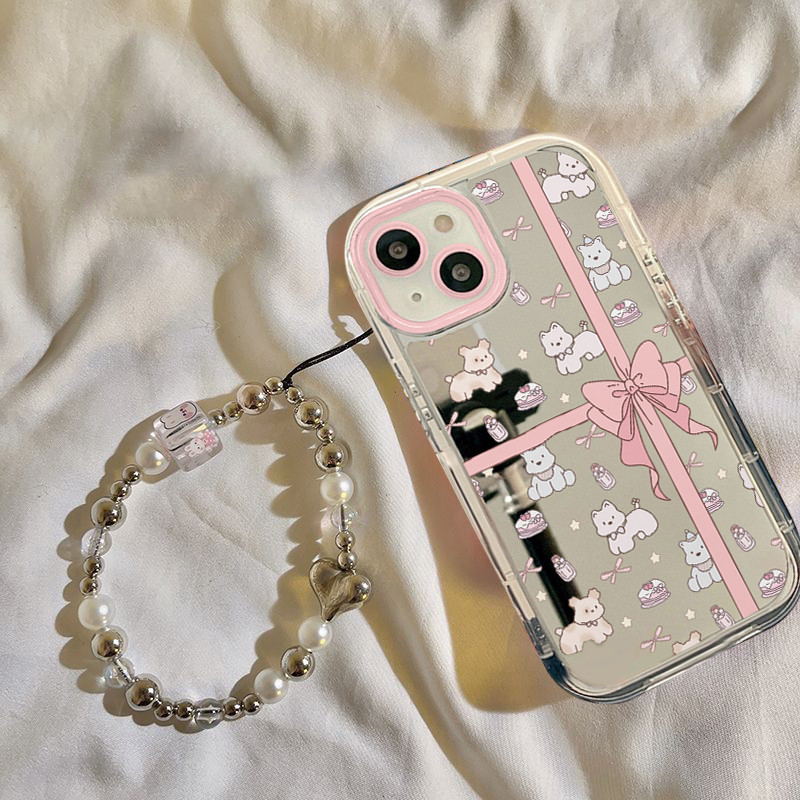 Poppa ส่งจากไทย เคสโทรศัพท์มือถือนิ่ม เคสไอโฟน กันกระแทก สําหรับ โบว์ iPhone 14 13 12 11 Promax 7Plus X/RSMax#059117