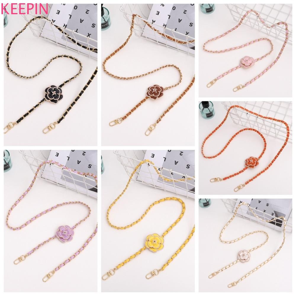 เก็บห่วงโซ่โทรศัพท์สะพายข้าง,ป้องกันการสูญหาย ดอกเคมีเลีย เคสโทรศัพท์แขวน,โทรศัพท์แขวนสายหนังในแนวทแยงโทรศัพท์เสน่ห์โทรศัพท์สายคล้องคอกระเป๋าจี้