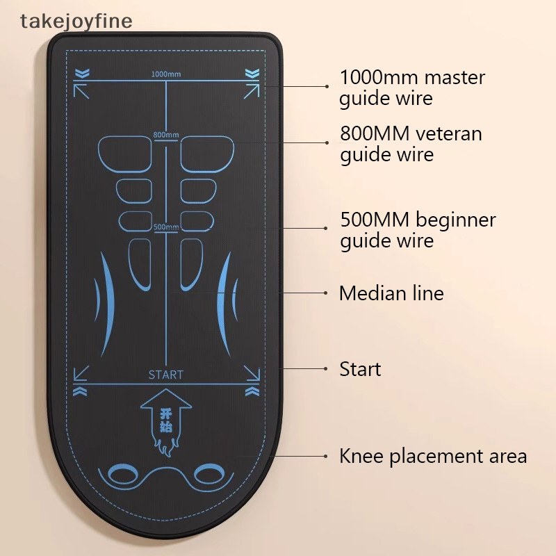 Tfth เสื่อโยคะลื่นโช้คอัพหนา Kneeling Mat แผ่นรองเข่าReusable Gym Matสําหรับผู้หญิงผู้ชายบ้านพิลาทิสชั้นออกกําลังกายVary