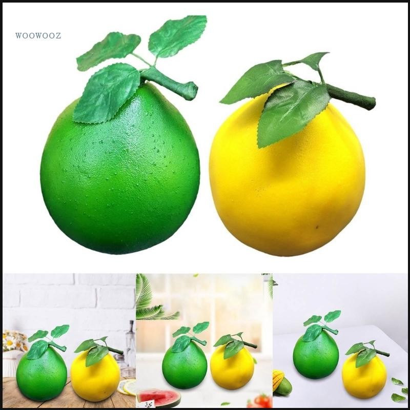 ว้าว สมจริงผลไม้ส้มโอปลอมจําลองส้มโออุปกรณ์ถ่ายภาพ