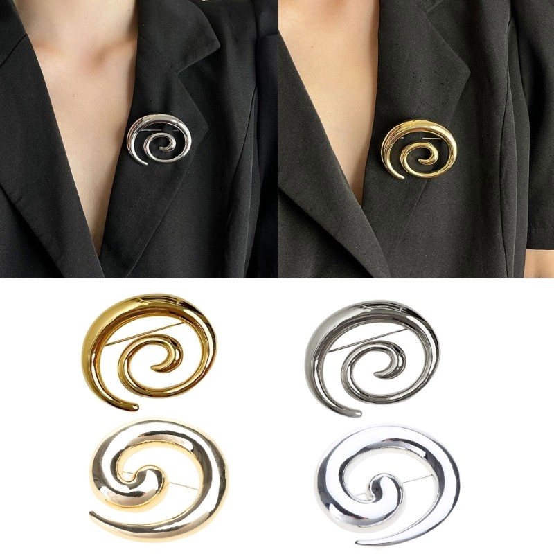 Fine Unique Vortex Lapel Jewelry Adornment Stylish Vortex Shaped Lapel Pin Jewelry