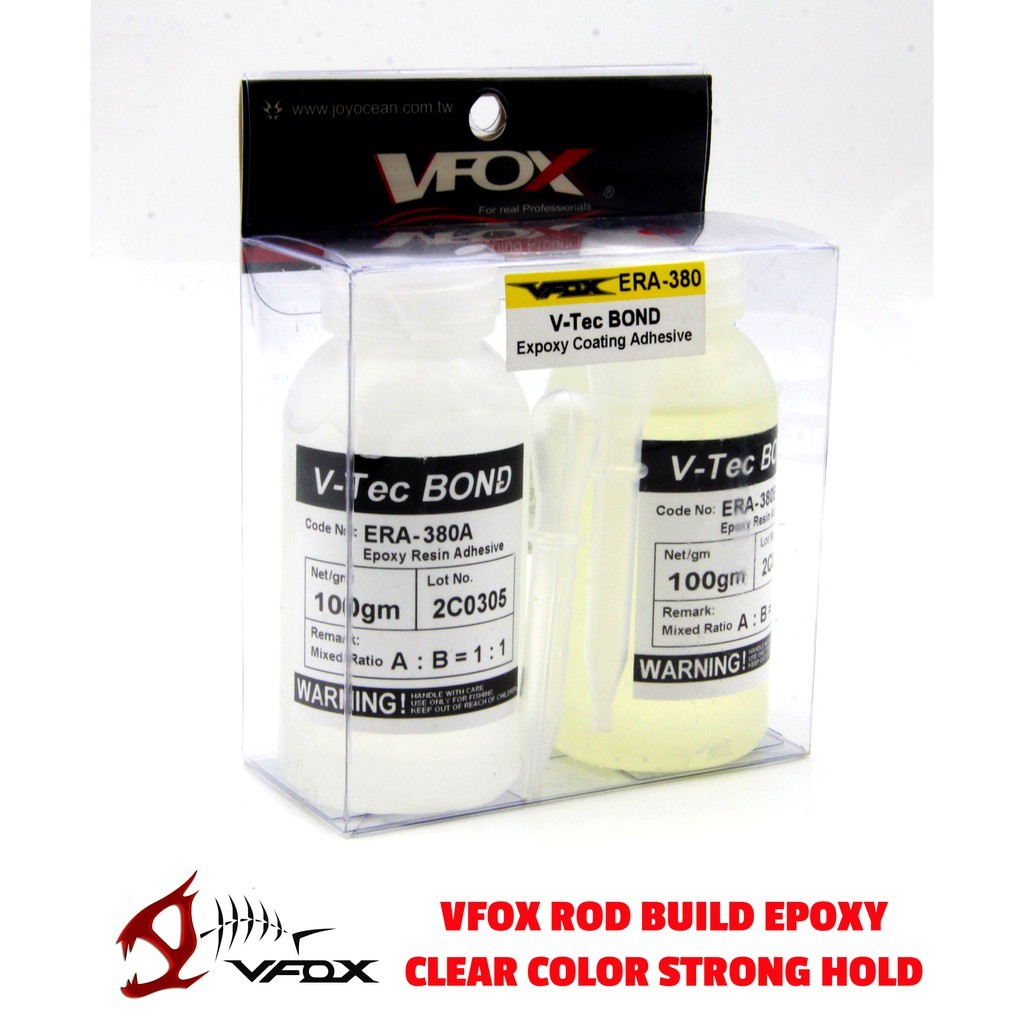VFOX Epoxy ERA-380 คันเบ็ด Build and Repair - สีใส Strong Hold