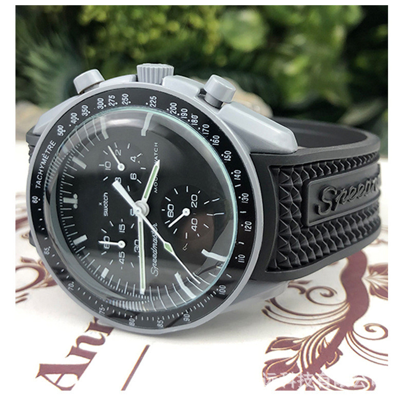 เหมาะสําหรับ Omega Swatch Co-Branded Planet Series สายนาฬิกา 21mm