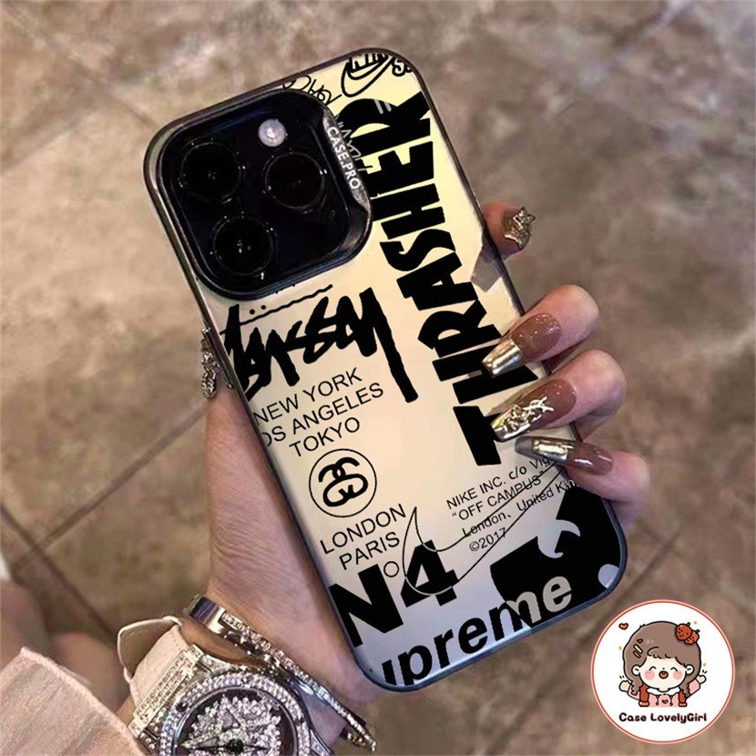 🔥ส่งจากไทย🔥Ins แบรนด์แฟชั่น เคส Samsung Galaxy A15 A54 A53 A52 A34 A50 A05 A05s A12 A13 A14 A23 A04 A03s A51 A21s A11 - รูปที่ 4