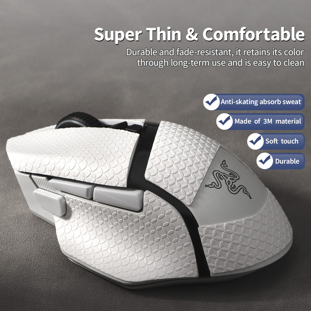 Ucons เทปจับเมาส์ที่ทนทานสําหรับ Razer Viper V3 Pro/V2 Pro/DeathAdder V3/V3 Pro/Basilisk V3 Pro/Vipe