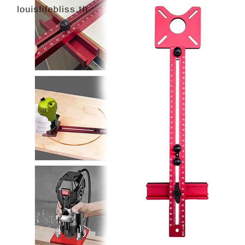 Louislifebliss 3 In 1 Router Milling Groove Bracke พร้อมฐาน al เสริมเครื่องเจาะวงกลมงานไม้ Cutt Milling เครื่องมือใหม่