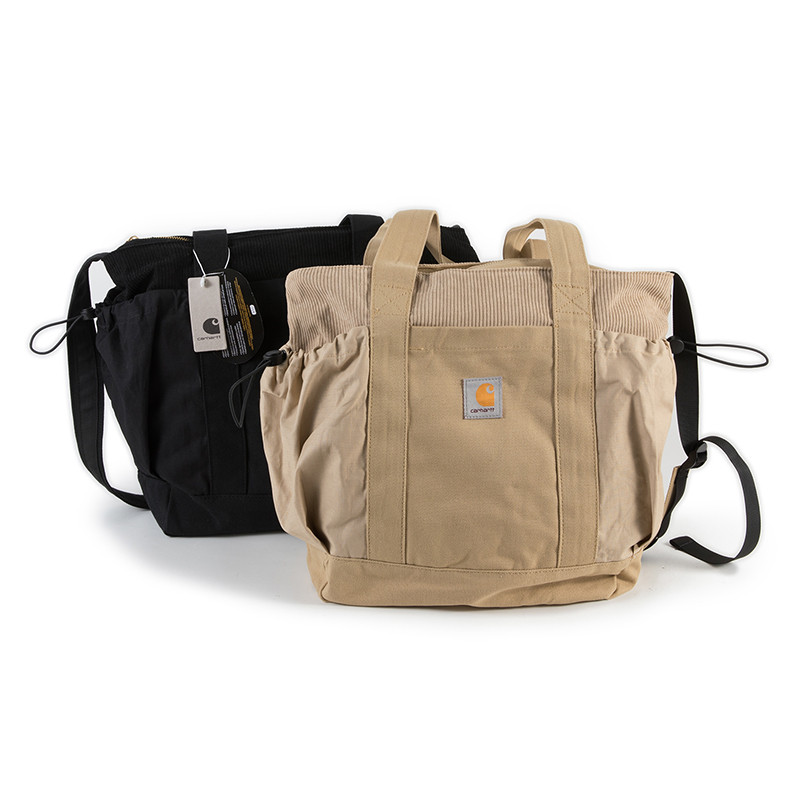 Fashion Corduroy Workwear Tote Bag กระเป๋าสะพายกระเป๋าถือสําหรับผู้ชายผู้หญิง