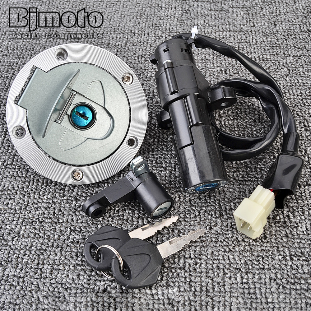 สวิตช์จุดระเบิดล็อคที่นั่งพร้อมชุดกุญแจสําหรับ Yamaha YZF R25 R3 2015-2018 YZFR25 YZFR3 1WD-WF461-00