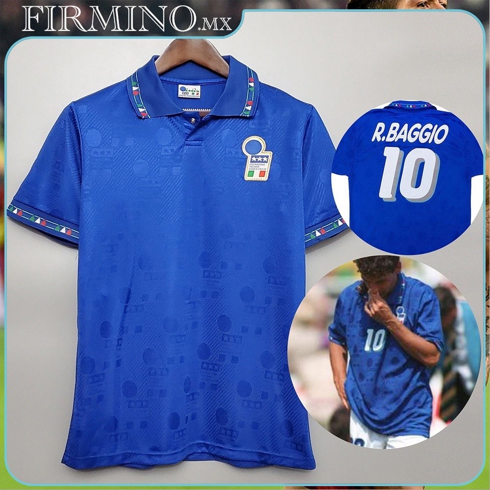 Retro Jersey Italy 1994 เสื้อฟุตบอลท้องถิ่น การปรับแต่งชื่อหมายเลข Vintage Italy Jersey