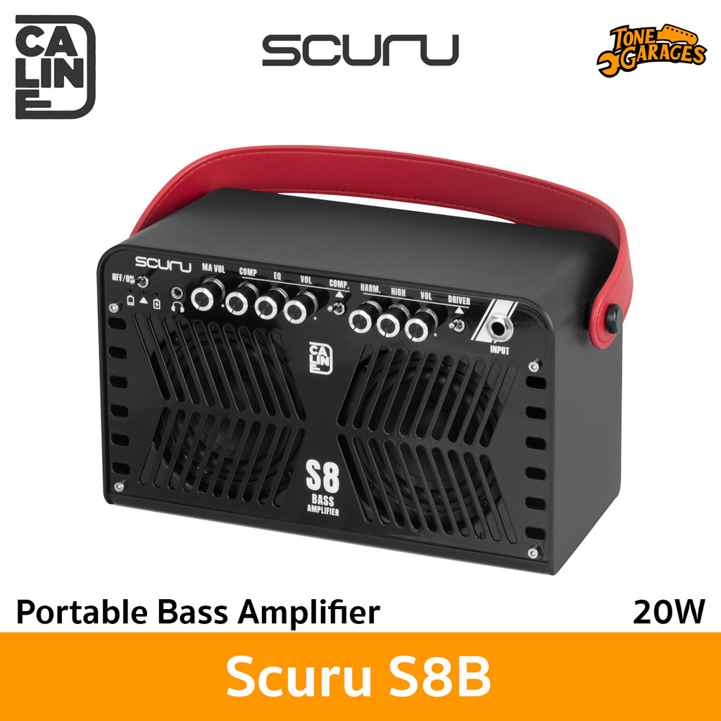 Caline Scuru S8B Portable Bass Amplifier with Bluetooth แอมป์เบส แบบพกพา มีบลูทูธ