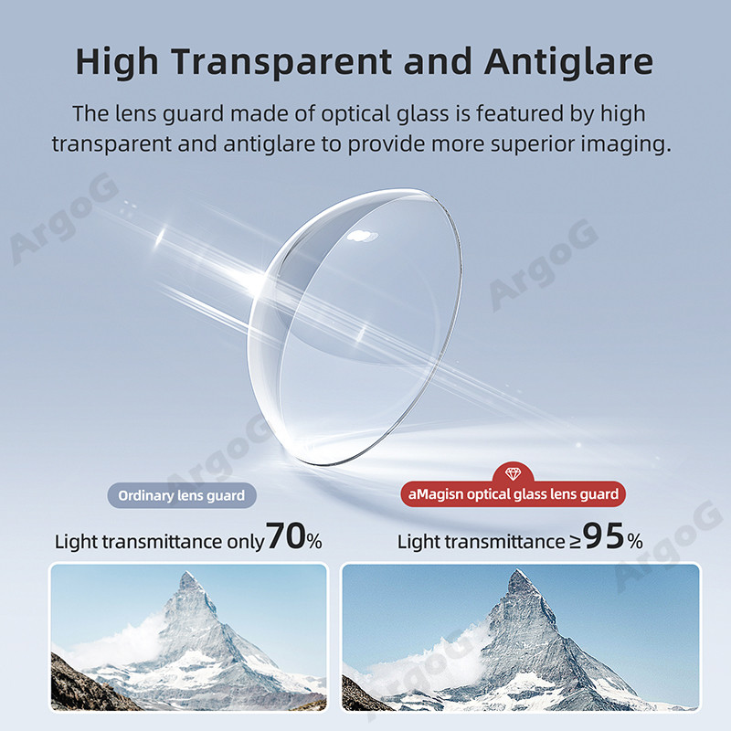 Amagisn Optical Glass Anti-Fog เลนส์สําหรับ Insta360 X3 พร้อมเคสซิลิโคนและฝาครอบเลนส์ชุด Anti Scratch ฝาครอบป้องกัน Insta360 X3 อุปกรณ์เสริม