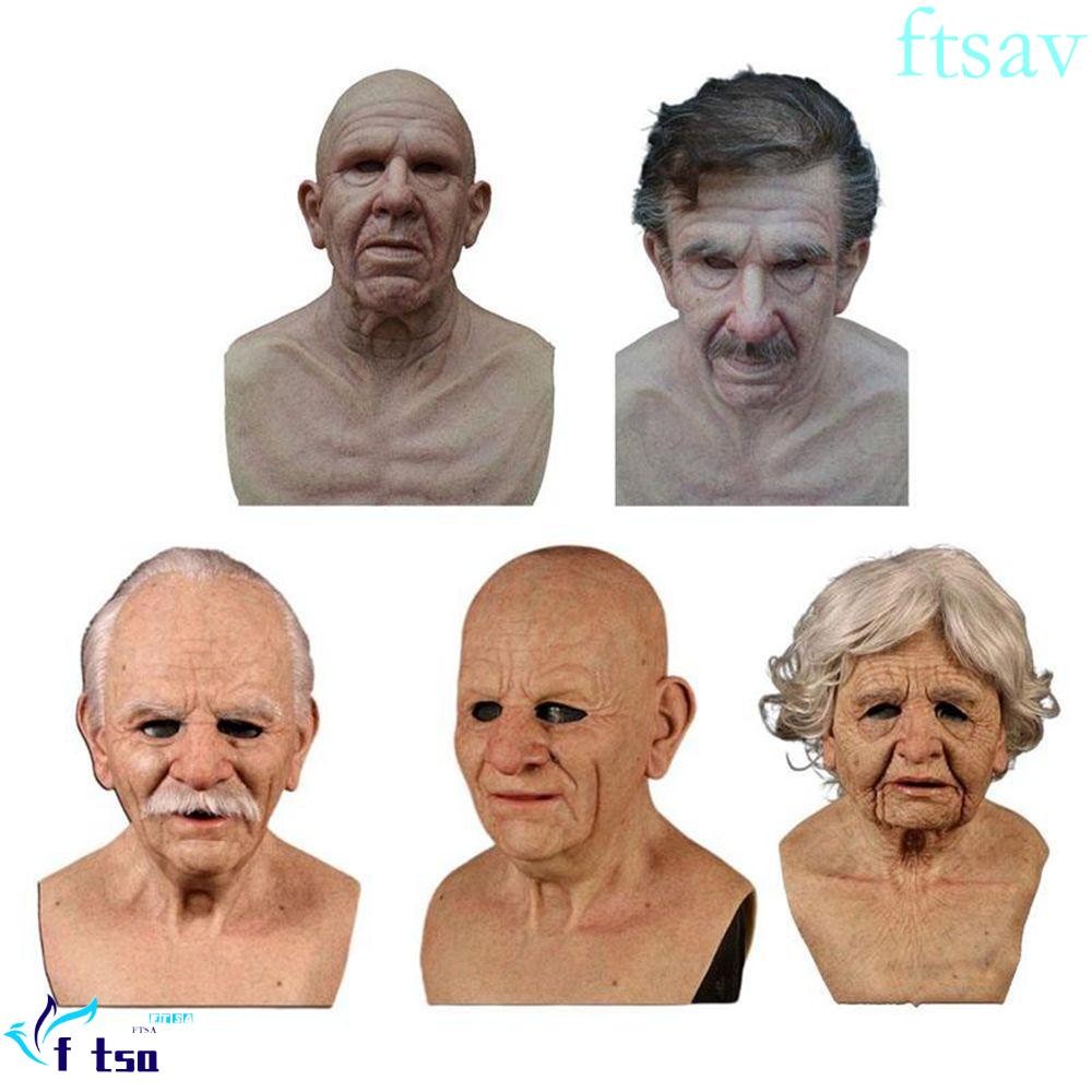 Swiftsavr Masquerade หน้ากากเครื่องแต่งกาย Party Face Cover Party Supplies Carnival Party สําหรับผู้ใหญ่ปลอดสารพิษ Latex Eye Mask Old Man Mask