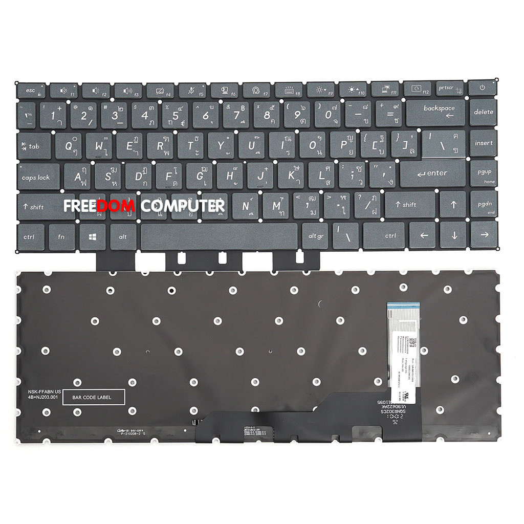 คีย์บอร์ดโน๊ตบุ๊ค MSI Prestige 15 A10SC KEYBOARD