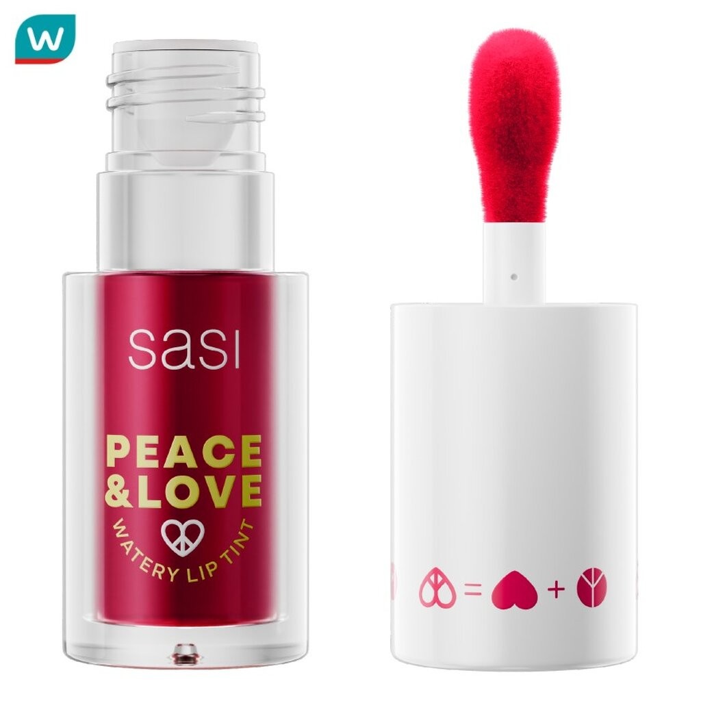 Sasi ศศิ พีซ แอนด์ เลิฟ วอเตอร์รี่ ลิป ทินท์ 5ก. 12 ม่วงม่วนใจ๋
