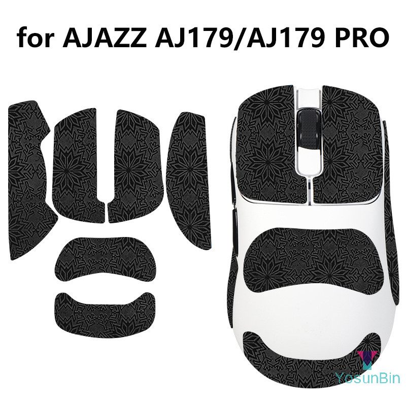 YosunBin] Anti-SLIP Mouse Grip เทปสติกเกอร์สเก็ตสําหรับ AJJAZZ AJ179/AJ179 Pro เมาส์สําหรับเล่นเกมสํ