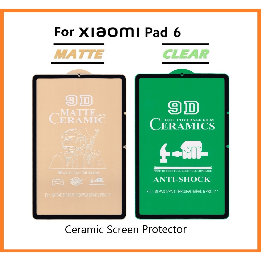 สําหรับ Xiaomi mi Pad mini 8.8 8 7 6 5 6s Redmi Pad 2 SE 8.7 Pro 12.1 5G เซรามิค AG Matte / Clear เซรามิคป้องกันหน้าจอ