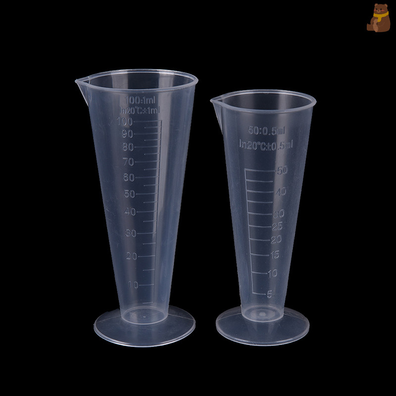 [TA] 50ml 100ml ถ้วยตวงพลาสติกเหยือก Pour Spout พื้นผิว Cook Kitchen,1 pcs พลาสติกสีขาวครัววัดช้อนตวงถ้วย Tablespoon ชุด TH