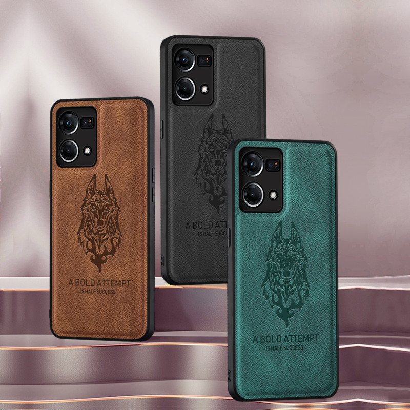 สําหรับ OPPO Reno 7 4G F21 Pro 4G กรณี Lambskin Texture ปลอกหนัง OPPO Reno 7 4G F21 Pro 4G กรณี Matte ปลอก