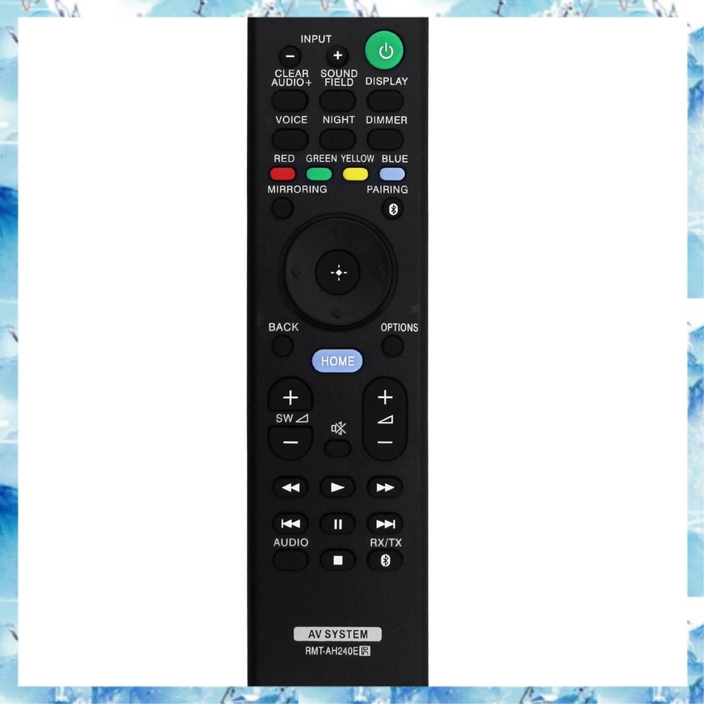 [ ] -AH240E รีโมทคอนโทรลเปลี่ยน Soundbar SA-NT5 SA-WCT790 SA-CT790 HT-XT2 HT-CT790 HT-NT5 RMTAH240E