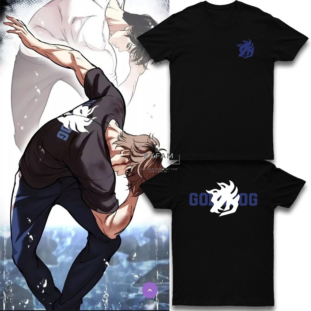 💯 เสื้อยืด Kaos Seong Yohan Goddog Crew ชุดใหม่ Manhwa เกาหลี s-5xl
