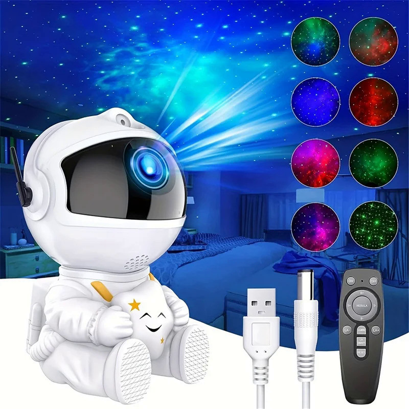 Astronaut Starry Sky Atmosphere Light LED Night Light Projection Light Galaxy Projector Desktop Deco