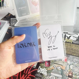 CAJA1 ที่ใส่โฟโต้การ์ด, อัลบั้มภาพตั้งโต๊ะแบบใส DIY, ความเรียบง่ายในการตกแต่งภาพการ์ดไอดอลขนาด 3 นิ้ว/3.5 นิ้ว